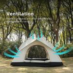 Square Waterproof Camping Outdoor Tents Large Instant Oxford Auto Inflate Tent 4