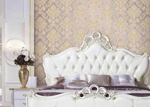 China Classical Damask European Style Wallpaper 3D Effect Wall Covering For Bed / Living Room factory