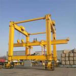 Double Girder RTG Mobile Gantry Crane With Beam For Construction Site