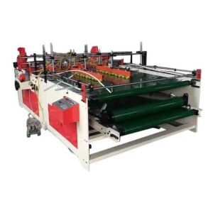 China Folding And Gluing Corrugated Carton Box Machine PLC Control System factory