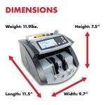 Banknote Portable Money Counting Machine Bill Mix Counting Sorting Basic Fitness