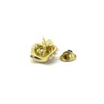 Crown Shaped Mens Diamond Cufflinks Inlaid Pearl Gold Color ODM