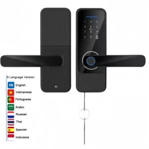 China Multi Language Smart Fingerprint Lock Department Fingerprint Door Lock Bedroom factory