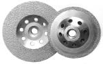 Vacuum Brazed Diamond Cup Wheel For Concrete Stable Performance With Thread