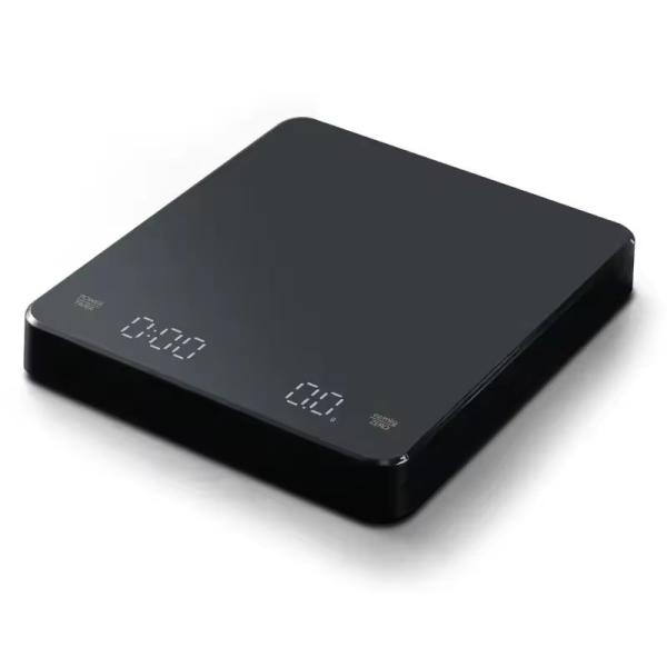 Digital Display Dual Screen LED Display Kitchen Food Timer for Coffee Beans Battery Powered Weight Measuring Tool Rectangle