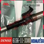 Excavator Hydraulic Parts Fuel Injector 6156113300 For Komatsu 6156-11-3300