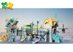 Preschool Plastic Playground Slide For Toddlers Anti - Static Non Toxic Material