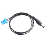 DC Plug 2.1*5.5mm Solder Type PVC To TE Blue Housing 2P Female Cable Connector