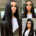 13x6 HD Lace Front Wig Bone Straight Human Hair Wig PrePlucked