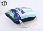 Argentina Sports Shoulder Printed Drawstring Backpack Bag Large Size