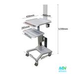 Medical Trolley Stand Dental Lab Equipment Silent Wheel Oral 3D Scanner Holder
