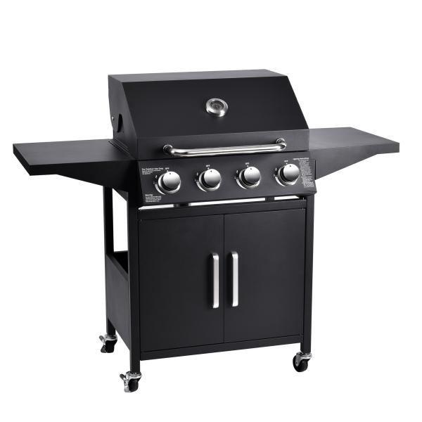 Easily Assembled 4-Burner Stainless Steel Infrared Gas BBQ Grill for Outdoor