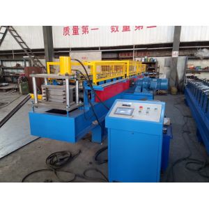 China Width Adjustable Steel L Profile Cold Roll Forming Equipment With Yellow Safe Cover factory