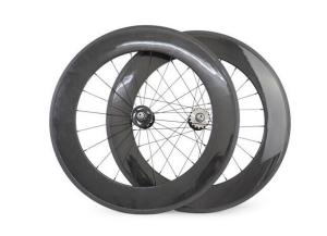 China Hot sale 700c 88MM Carbon clincher wheelsets with width 23mm fixed gear for track bike factory