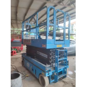 China Genie 10-Meter Self-Propelled Electric Scissor Aerial Work Platform factory