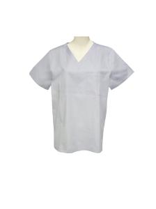 China 160G Medical Uniform Short Sleeve Scrub Jacket 65% Polyester 35% Cotton factory