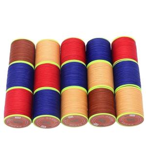 China 150D 0.8mm Core Spun Yarn Handmade Leather Sewing Wax Thread for Bracelets Decorate factory
