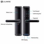 Waterproof Bimetric Locks Fingerprint Door Handle Digital Keyless Smart Door