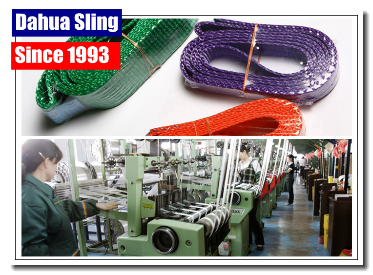 Soft Duplex Polyester Flat lifting Slings , 1 Ton Load Capacity