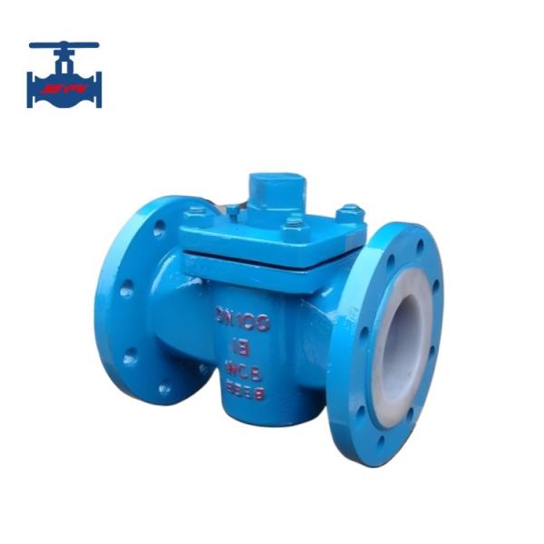 FEP PTFE Fluorine Lined Valve Carbon Steel Cast Steel RF Flanged Hole Sleeve