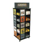Retail Store Wooden Display Stand Rotating Display Rack Boutique Clothing Racks