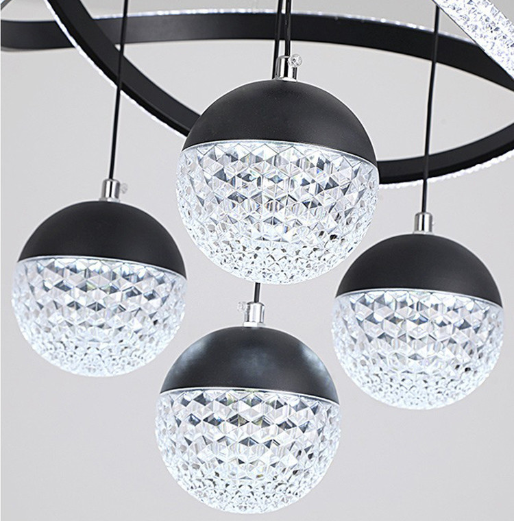 Custom Crystal Ceiling Fan Light , Chandelier Ceiling Fan With Pendant Light