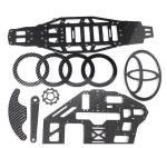 T400 Machined Carbon Fiber Drone Frame In Aeromodel UAV Matte 7mm