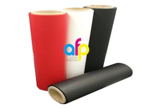 China Red 35 Micron Matte Lamination Film Roll Eco Friendly Soft Touch Material factory