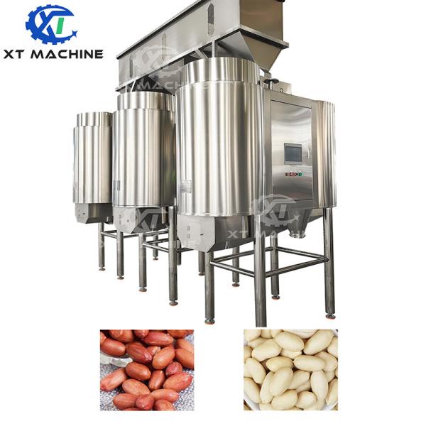 China Automatic PLC Controlled Peanut Blanching Machine with Food Grade Application for High Efficiency Processing factory