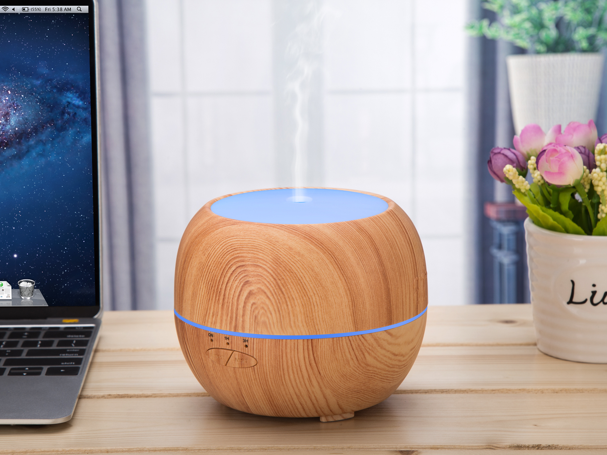 12W 400ml Home Fragrance Electronic Aroma Diffuser With Warm Light