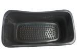 Plastic Injection Molded Parts Dark Grey Shopping Basket With Eco-Friendly PP