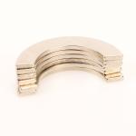 NdFeB rare earth magnet shape arc three-layer NiCuNi coating strong magnet