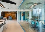 Office Building sound proof wall tempered glass partition customized size