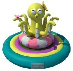 Hansel children Octopus climbing toys soft play equipment for indoor playground