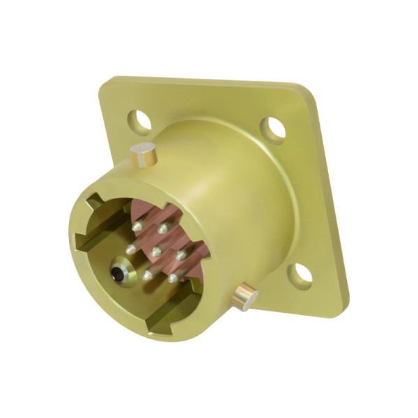 OHS-BC-1-19/18-B1-1-B Hermetic Square Flange Receptacle Bayonet Russian Military