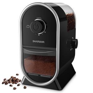 China Mini Black Burr Coffee Grinder 100W Coffee Grinding Machine For Home factory