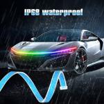 Car Engine Hood Decorative Headlights 12V RGB Multi-Color Waterproof Hood Light