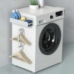 Functional Design Magnetic Laundry Organizer Single Tier Washing Machine Side