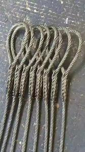 China Soft Eye 6x36 Wire Rope Lifting Slings Mechanically Spliced factory