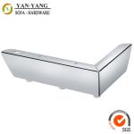 55mm high contemporary corner furniture legs metal sofa leg with rubber screws