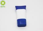 White Color Flat Type PE Cosmetic Cream Tube 30ml 1OZ Cream Soft Tube