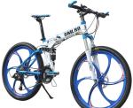 Height 155cm Full Alloy 27 Speed Aluminum Folding Mountain Bike