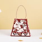 Christmas Square Shopping Candy Logo Printed Paper Bags Custom Order and