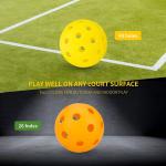 Indoor Pickleball Balls USAPA Paddle Ball 26 Holes Pickleball Sport Training