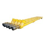 Spiral Carbon Steel Screw Conveyor Cement Continuous For Construction Needs