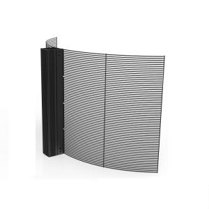 China Curved Indoor Transparent LED Display , Soft LED Video Wall 1920Hz 3840Hz factory