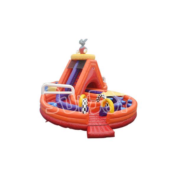 New Outdoor Adult High Quality Obstacle Race Amusement Park Inflatable Bounce