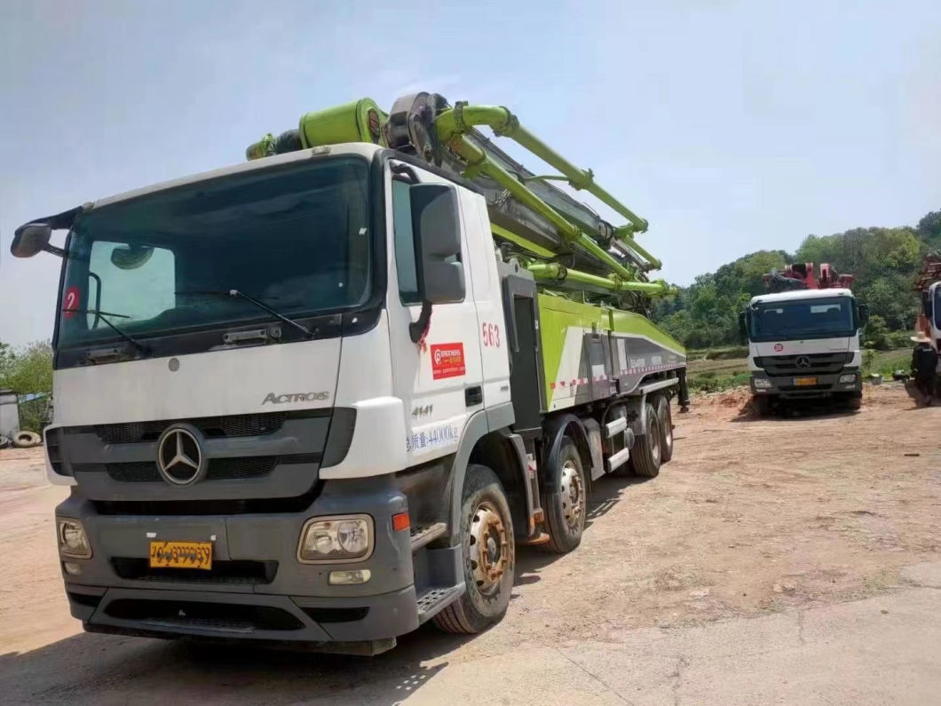 Original 2018 Zml 56m Concrete Pump Truck Concrete Boom Pump Heavy Equipment
