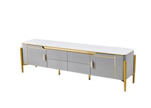 China Marble Living Room Coffee Table TV Cabinet Set factory