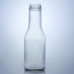Clear Flint Glass Bottle for Milk Juice Salad Chili Sauce Ketchup 300ml 500ml